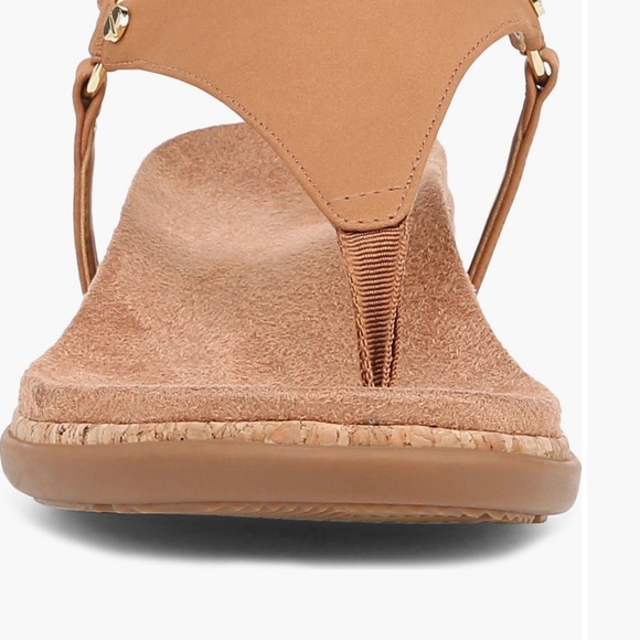 Vionic Tan Sandals with Supportive Sole and Adjustable Buckle - Picture 9 of 11
